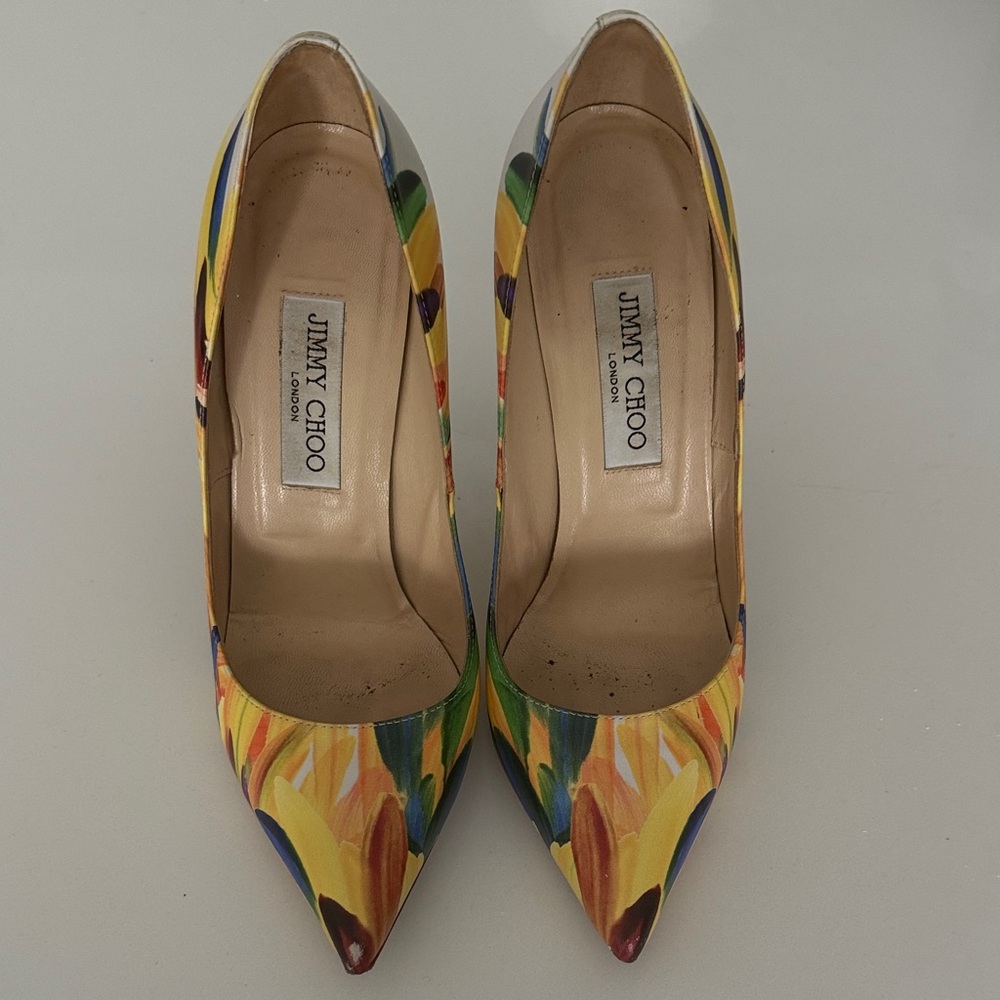 Jimmy Choo Colorful Floral Heels